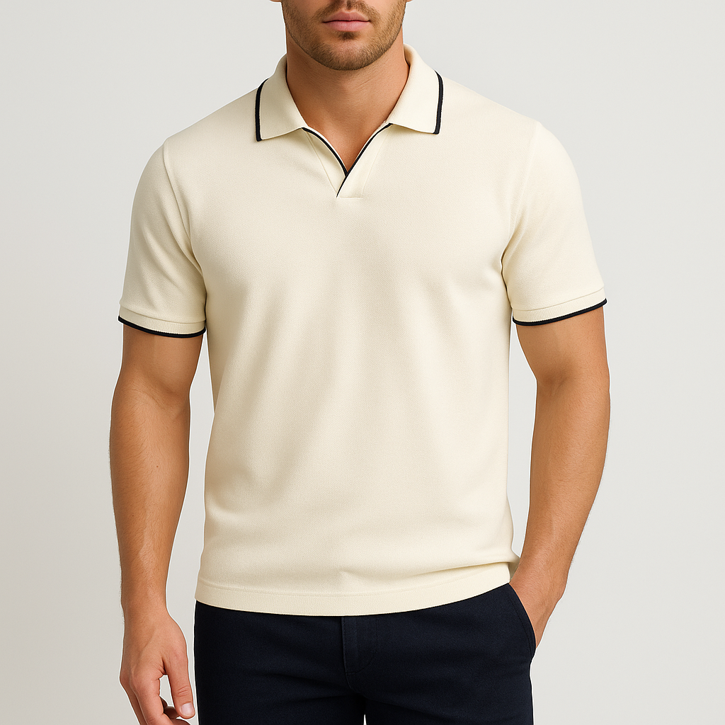 Camisa Polo - Acabamento Contrastante