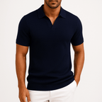 Camisa Polo em Poliéster - Texturada