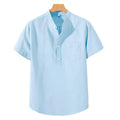 Camisa em Mistura de Poliéster - Gola Alta