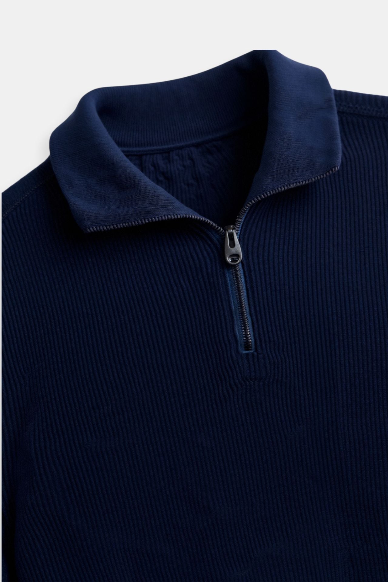 Sweater de Gola Alta com Zíper