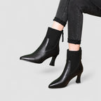Clara - Botas com plataforma em Couro