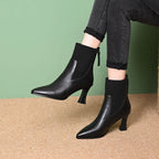 Clara - Botas com plataforma em Couro