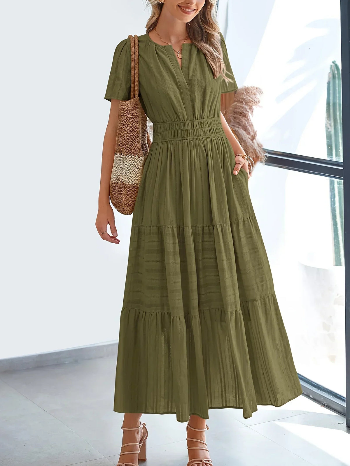 NATALIE™ - VESTIDO ELEGANTE E LISONJANTE