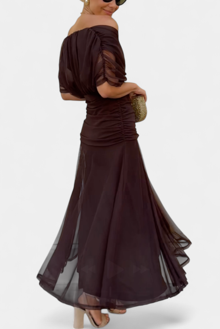 Magda™ | Vestido largo de flores com decote em V