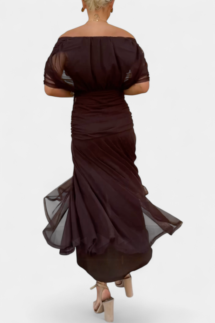 Magda™ | Vestido largo de flores com decote em V