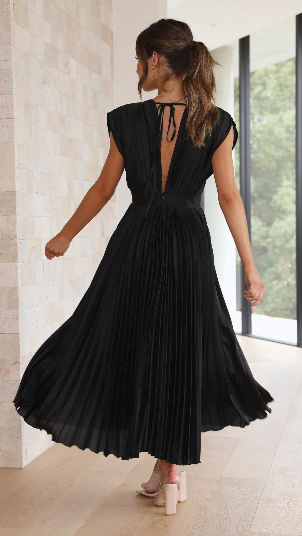 Maria - Vestido plissado elegante