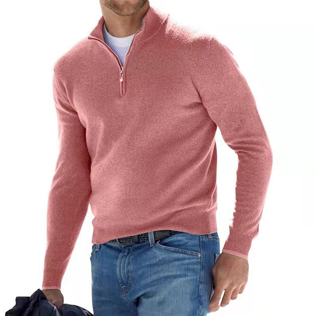 António Augusto - Suéter de Malha Zíper