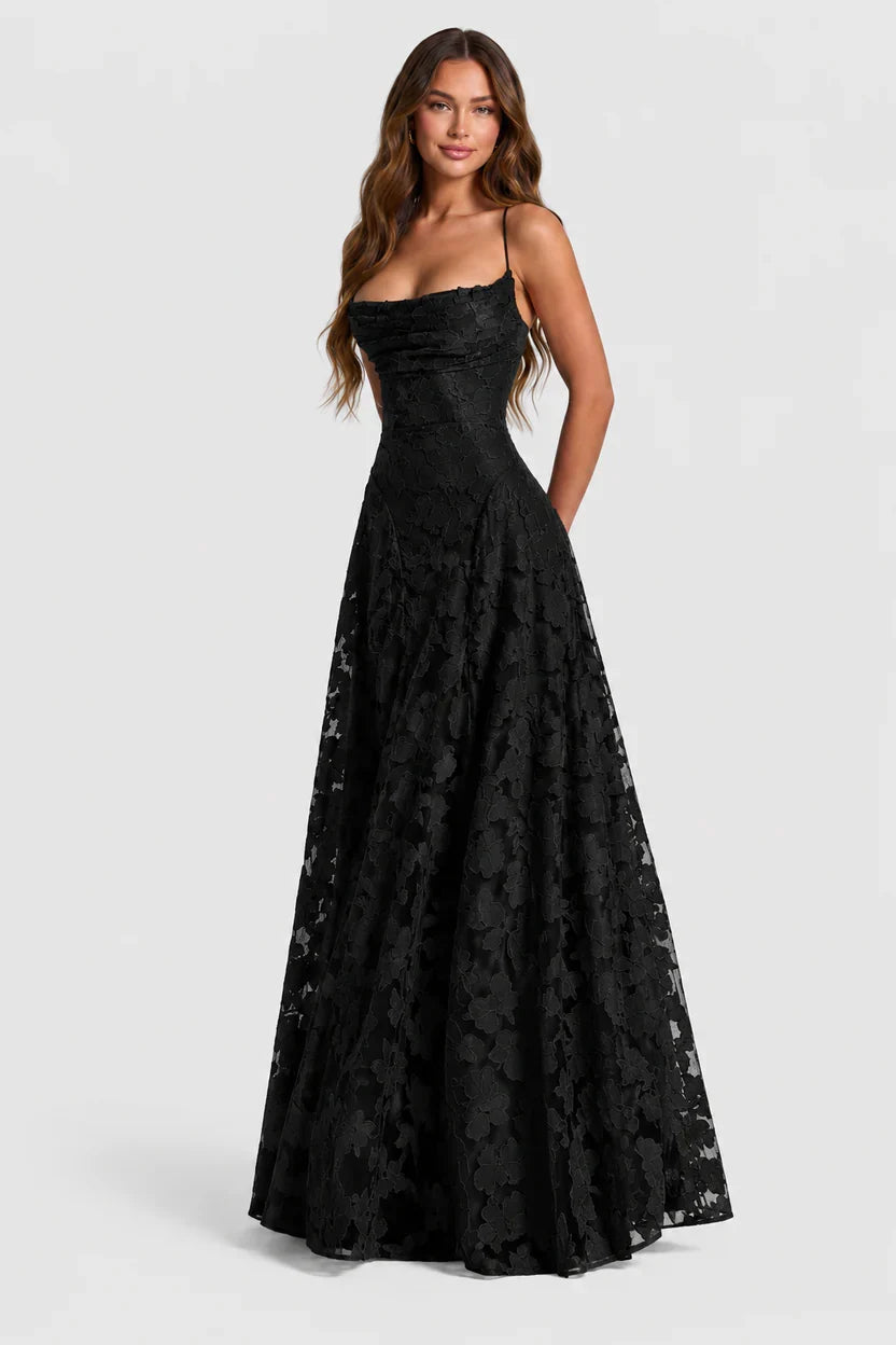 Rhoda – Elegância fluida no estilo maxi intemporal para Mulher