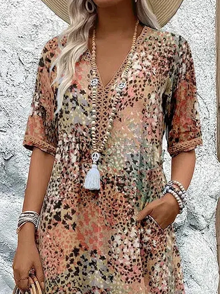 Harper | Vestido Floral Animado para Mulher