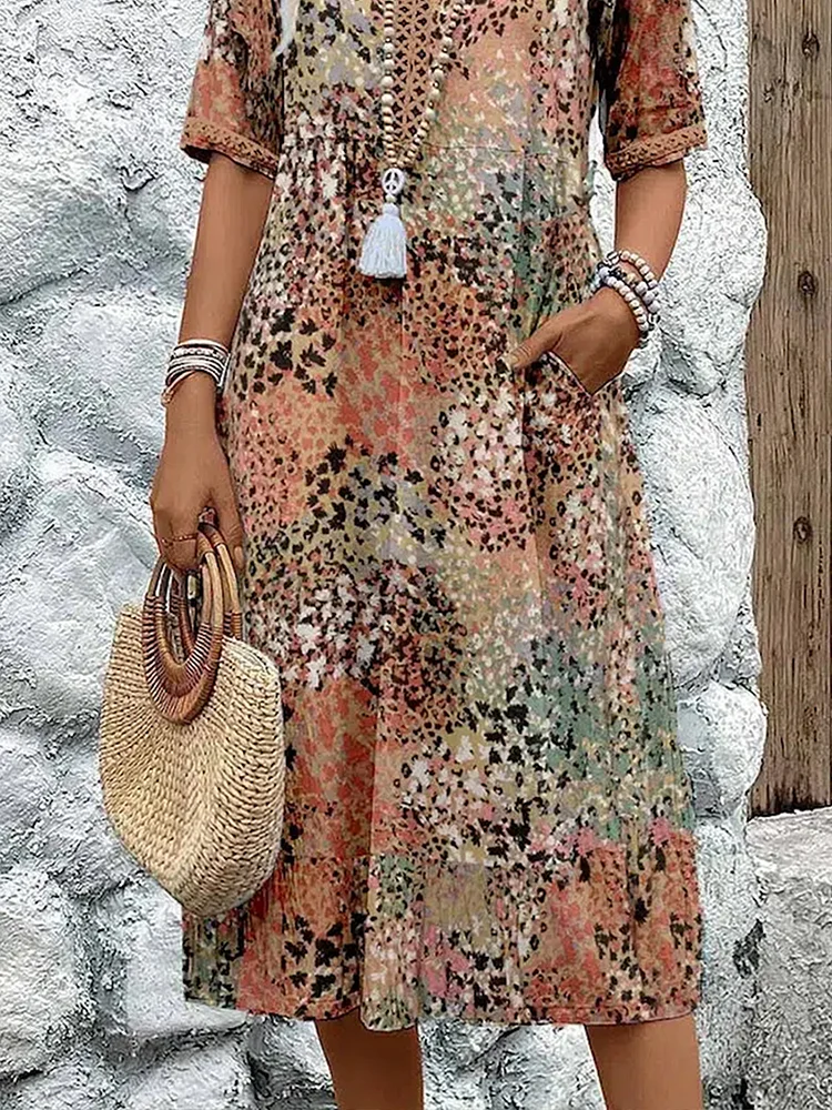 Harper | Vestido Floral Animado para Mulher