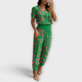 Irmelinda - Conjunto elegante camisola e calças
