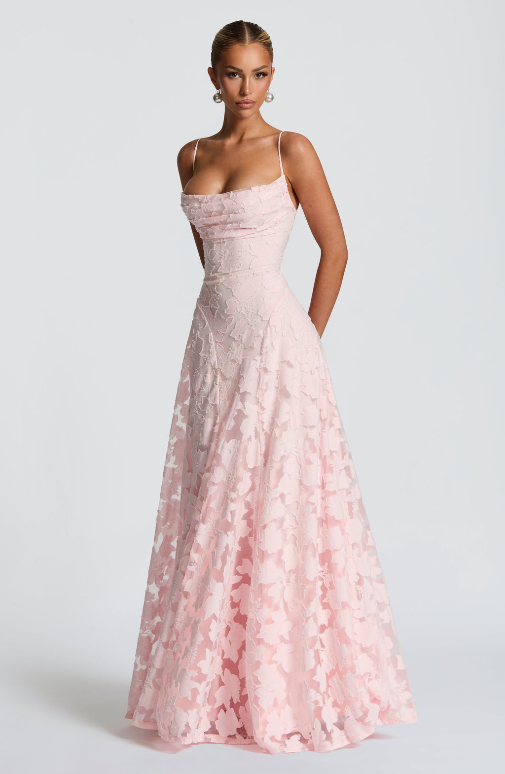 Francisa | Vestido longo de Mulher com corpete de renda