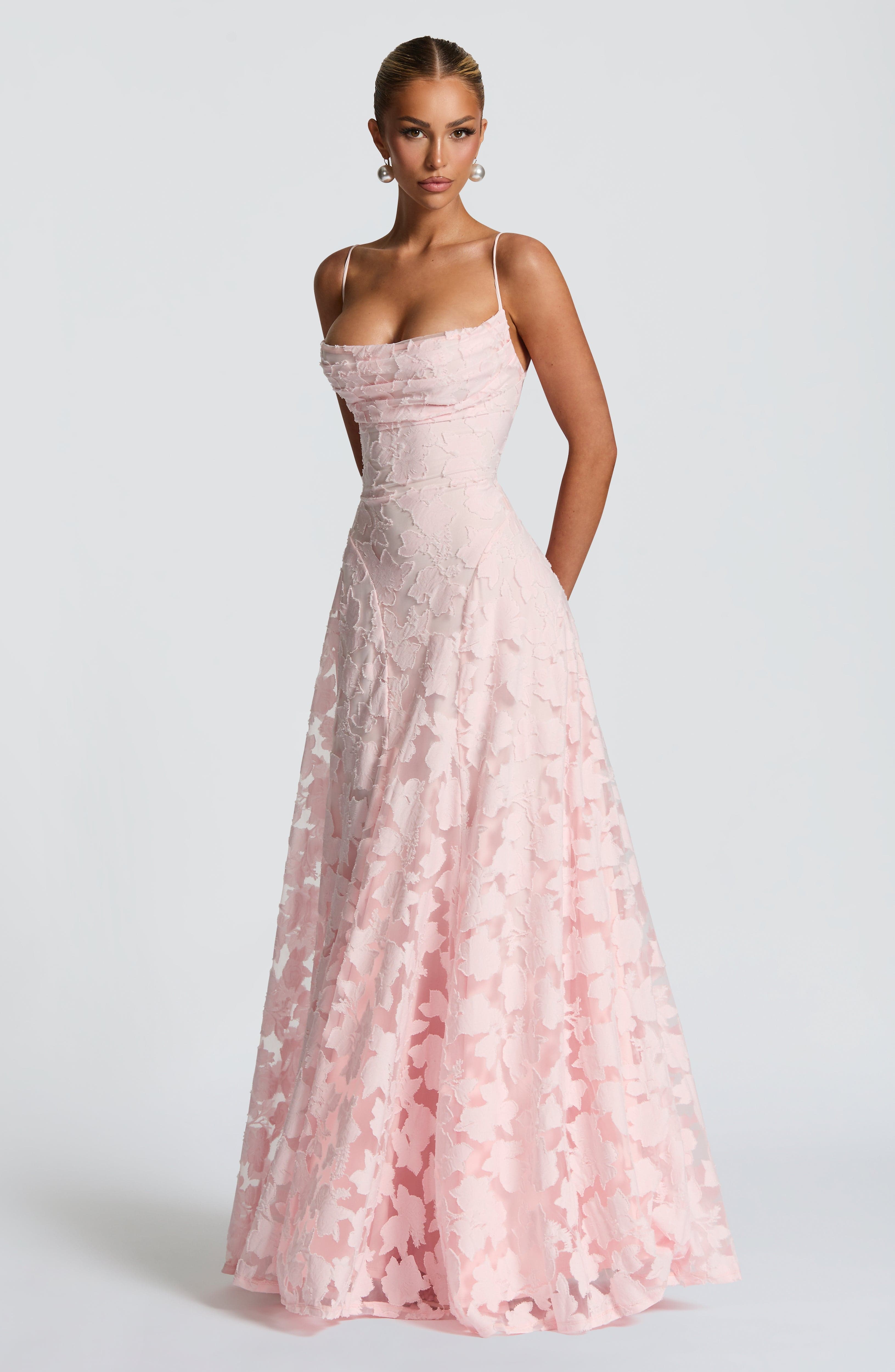 Francisa | Vestido longo de Mulher com corpete de renda