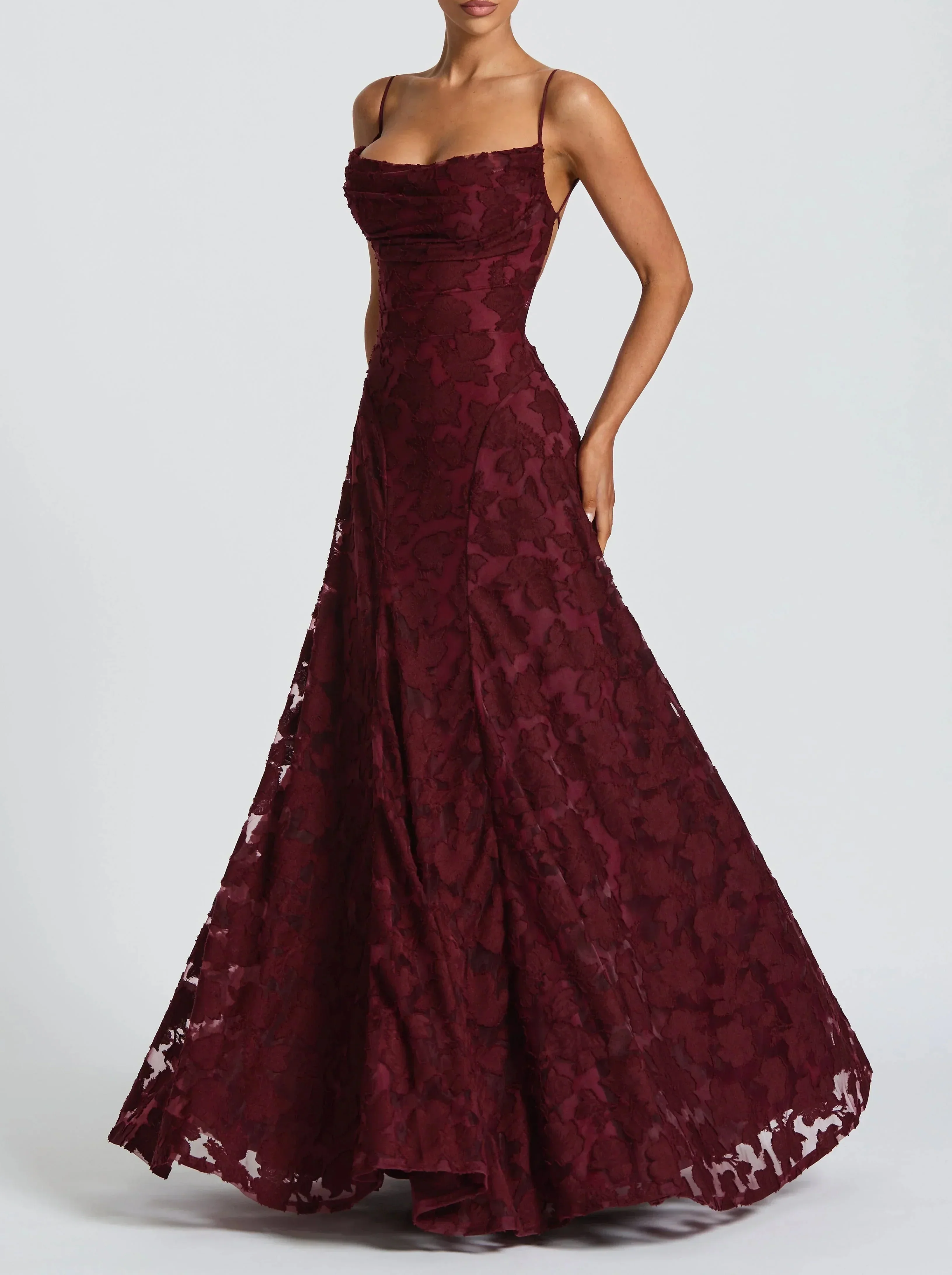 Rhoda – Elegância fluida no estilo maxi intemporal para Mulher