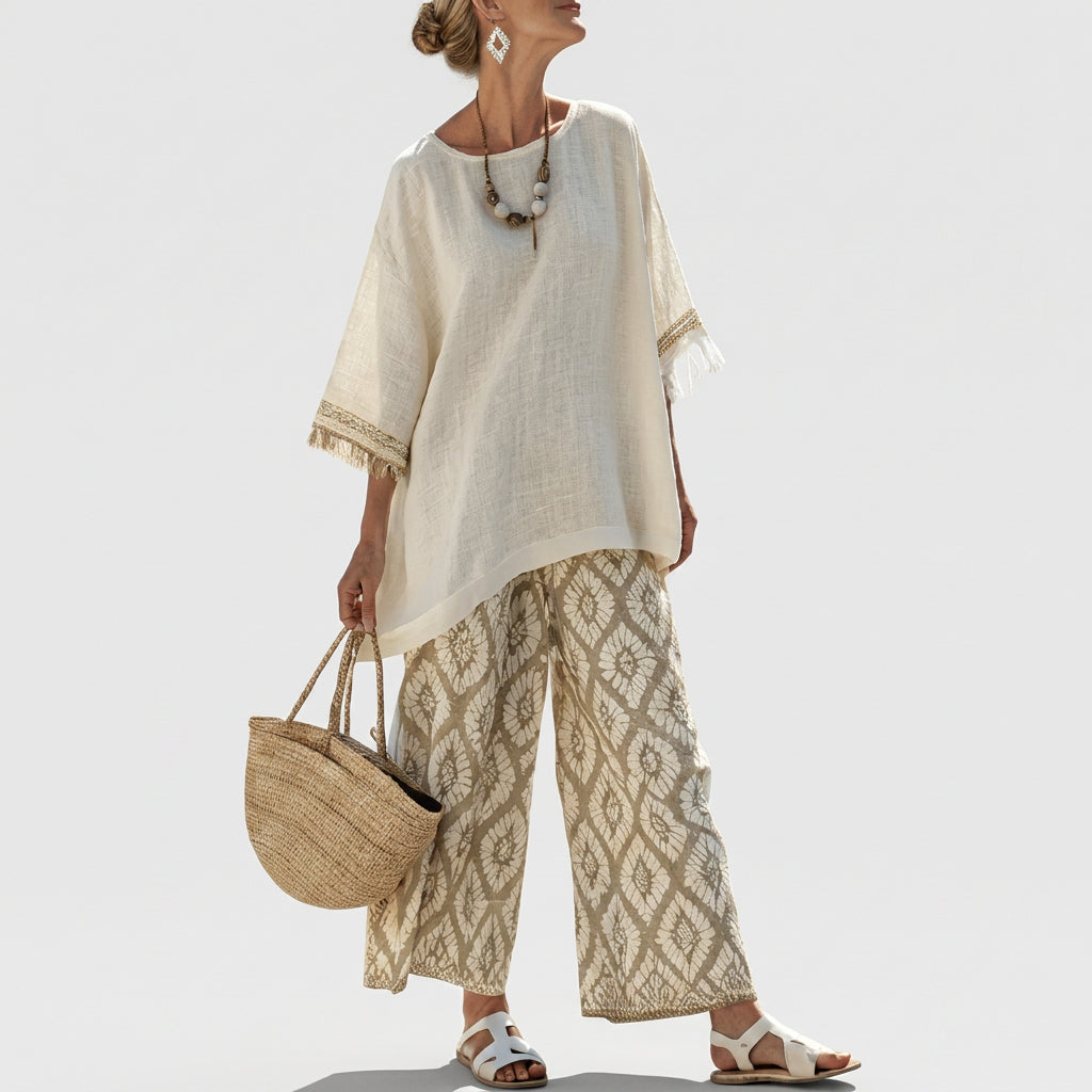 Eduarda - Conjunto Boho Chic Elegante