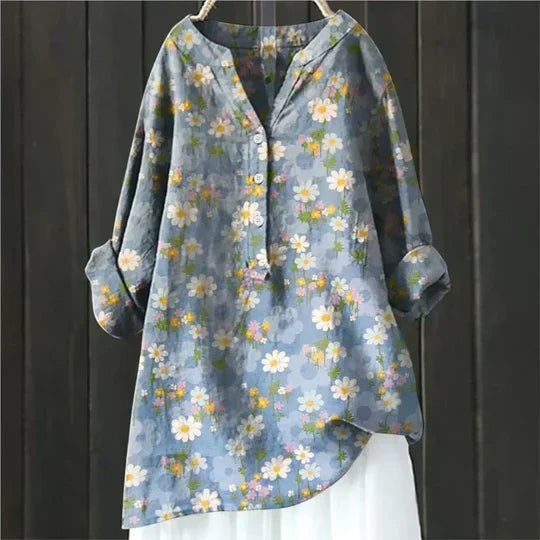 Elidi™ - Camisa arejada e confortável com botões