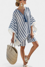 Salomé - Conjunto Listrado Blusa e Calções