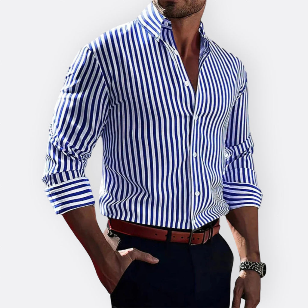 Artur - Camisa Clássica às Riscas
