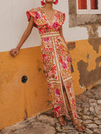 Olivia™ | Vestido longo colorido